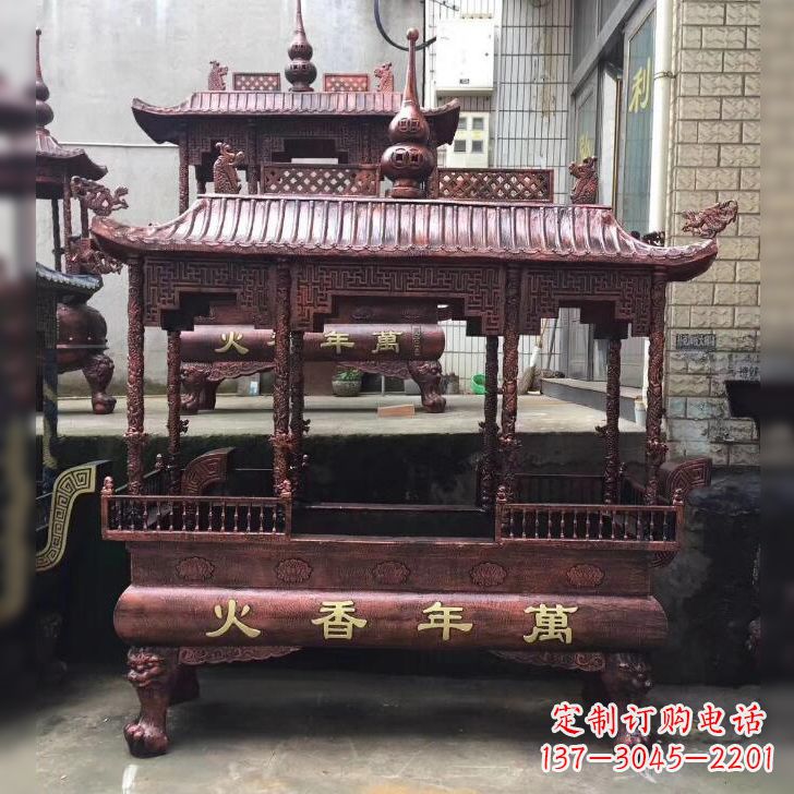济南寺庙香火香炉雕塑