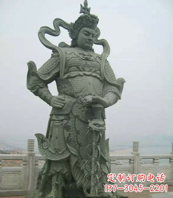 济南寺庙韦陀菩萨石雕