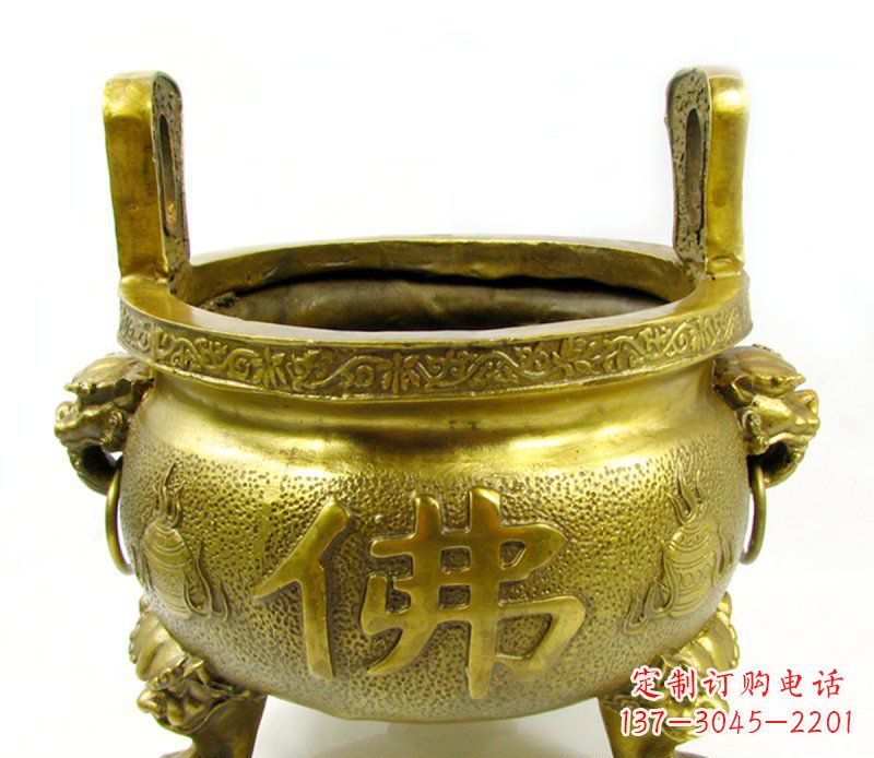 济南寺庙香炉铜雕 (6)