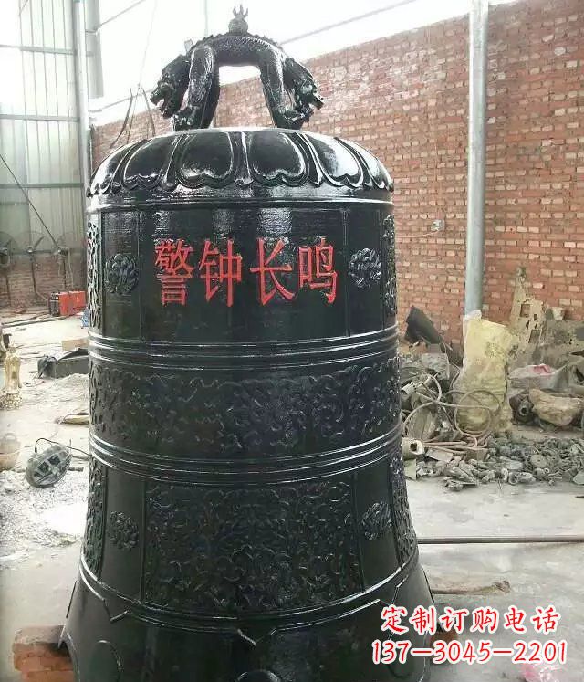 济南寺庙铸铜钟铜雕 (4)