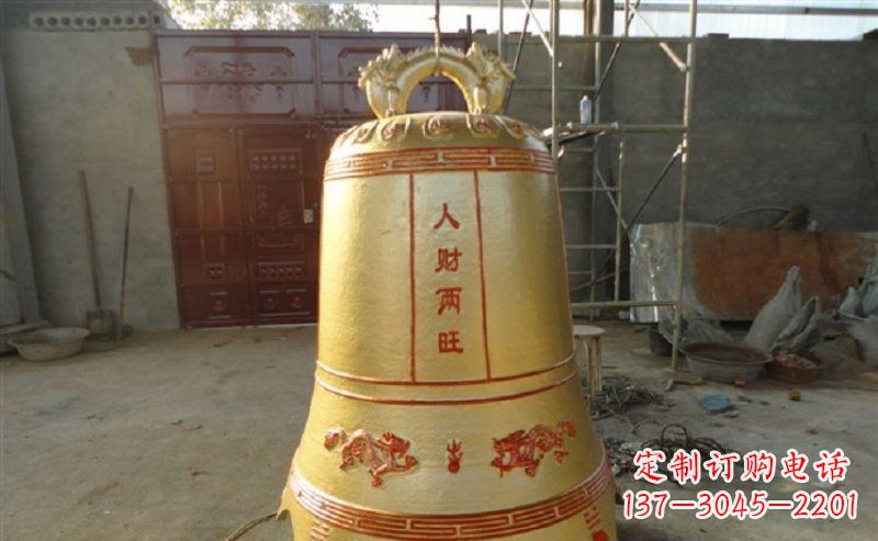 济南寺庙铸铜钟雕塑
