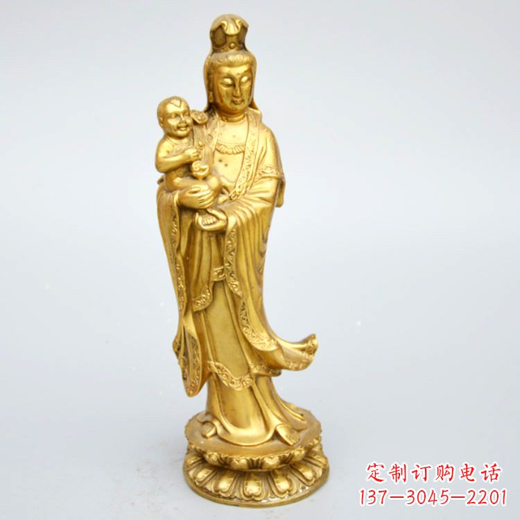 济南送子观音铜雕