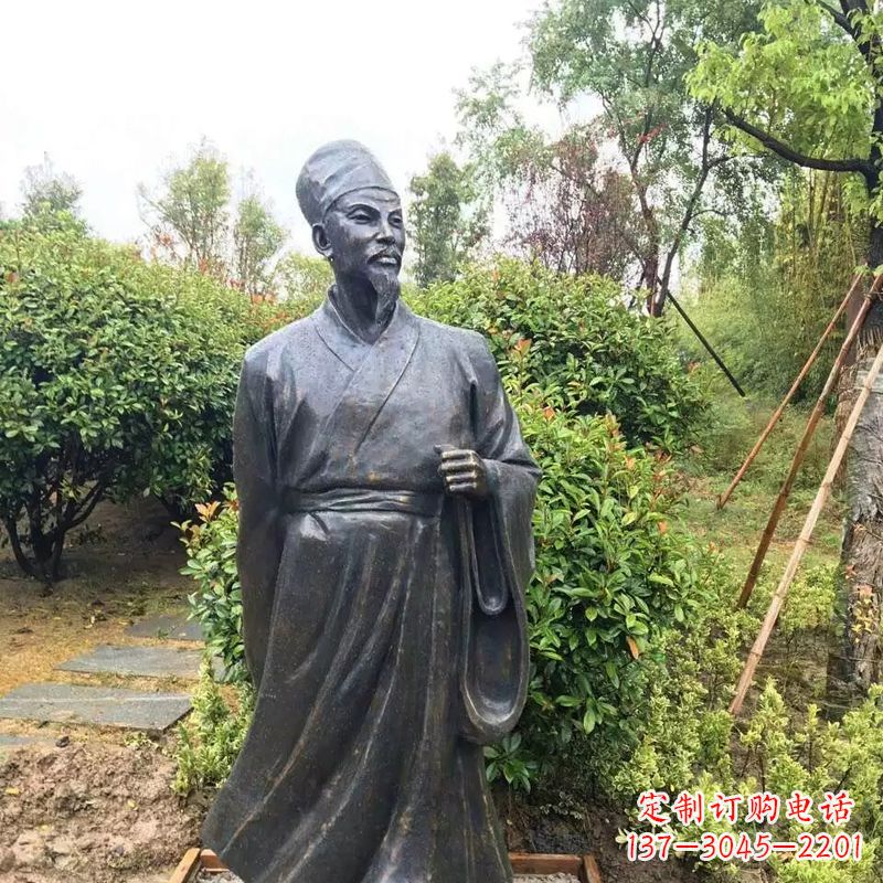 济南苏东坡铸铜历史文化名人雕像