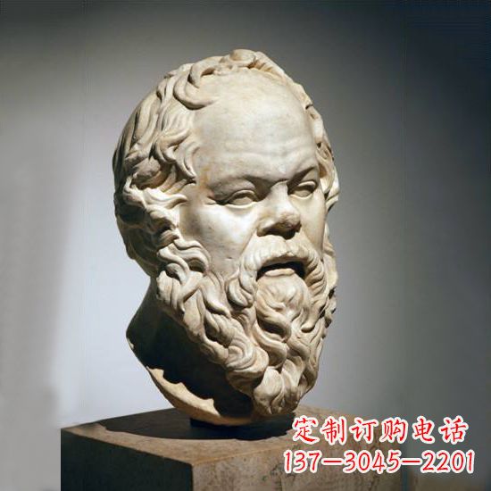 济南苏格拉底石雕头像