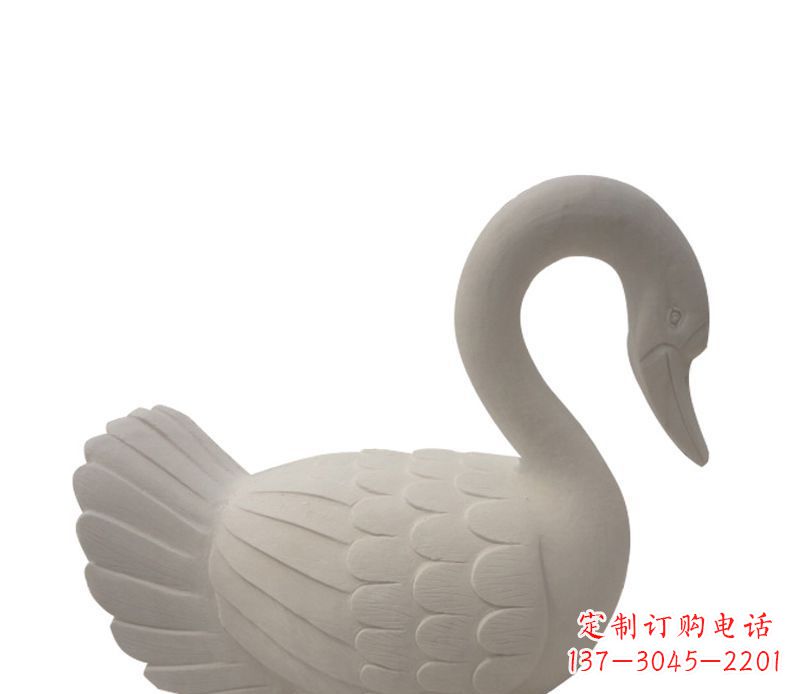 济南天鹅俯身广场景观石雕