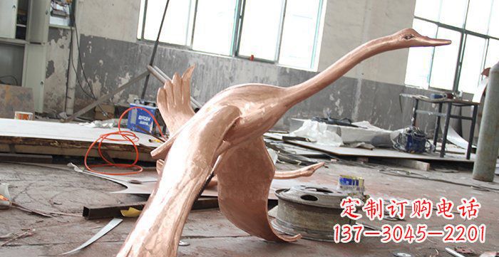 济南天鹅铸铜动物铜雕
