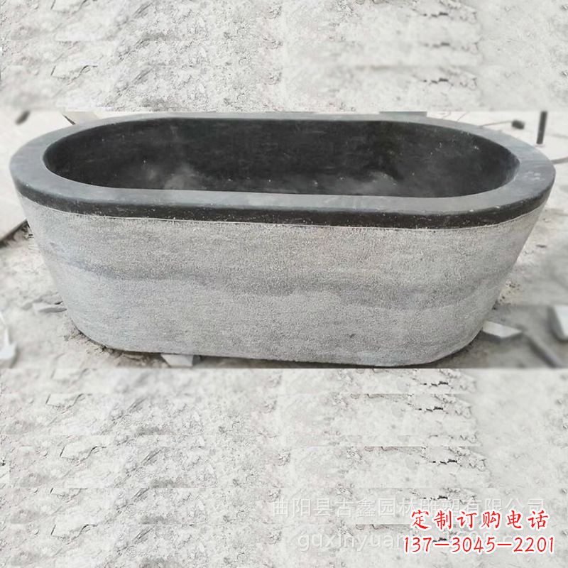 济南庭院养鱼石雕水槽
