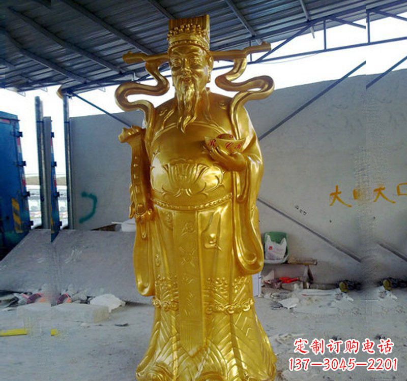 济南铜雕财神雕像