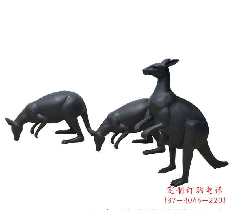 济南铜雕袋鼠雕塑