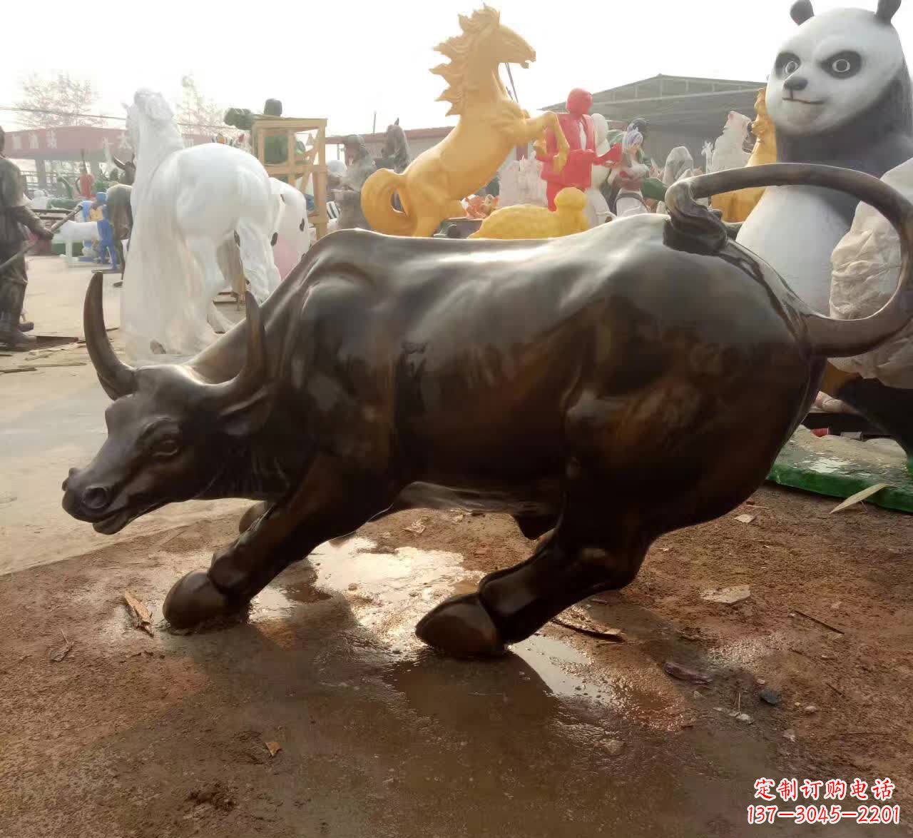 济南铜雕动物牛