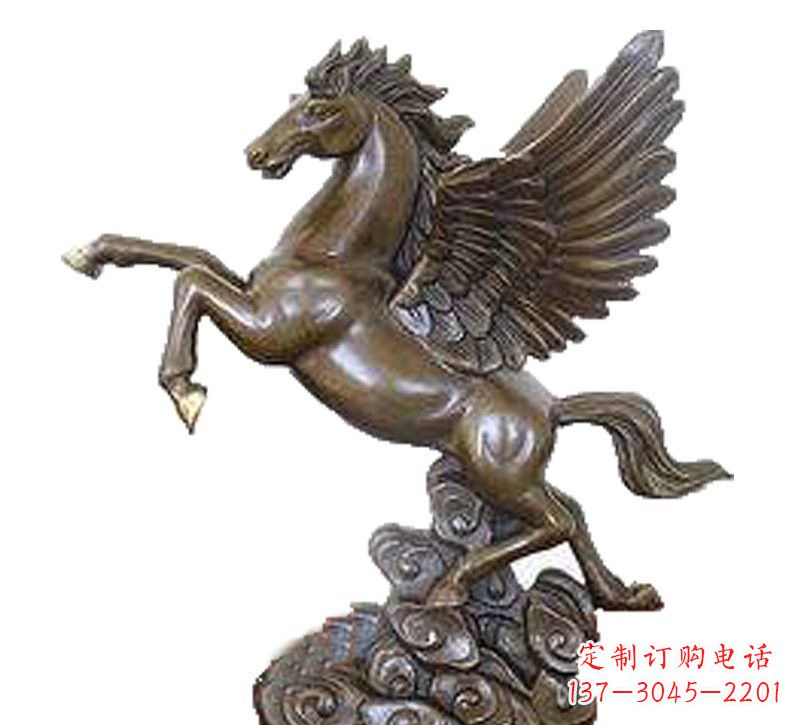 济南铜雕飞黄腾达飞马