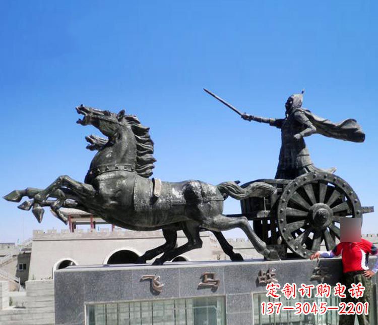 济南铜雕飞马战车