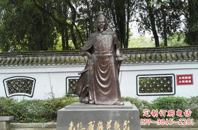 济南铜雕古代名人戚继光