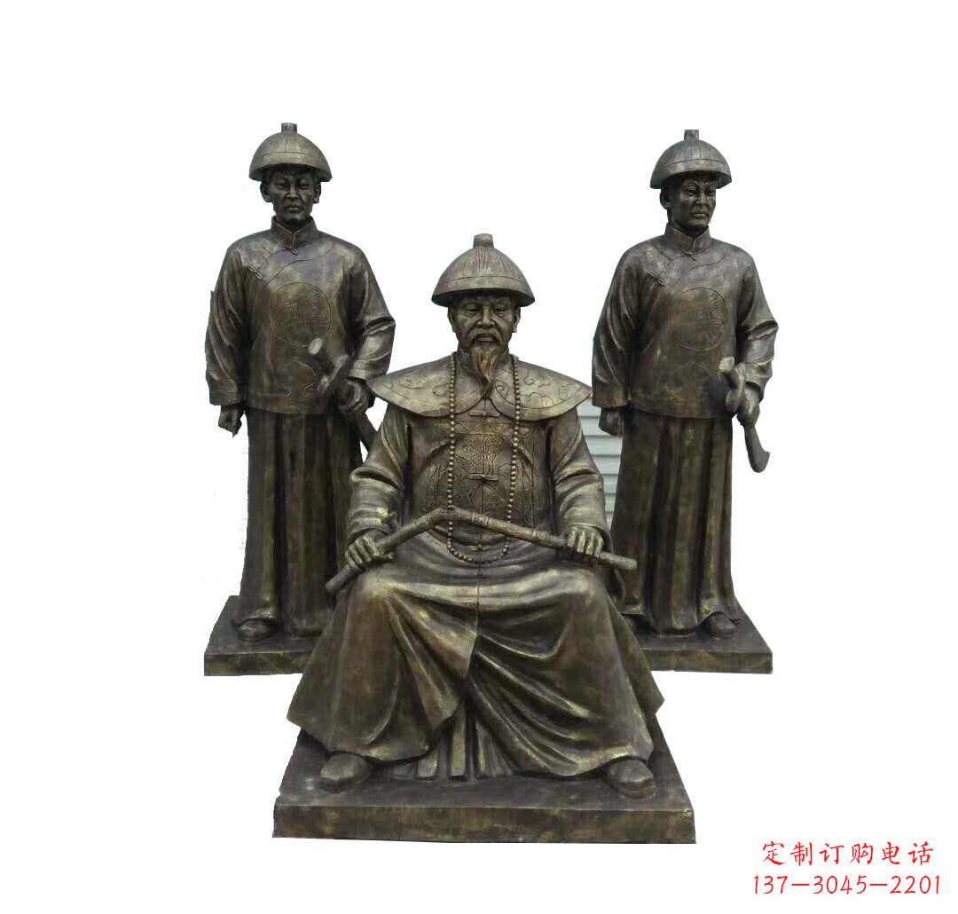 济南铜雕古代名人林则徐