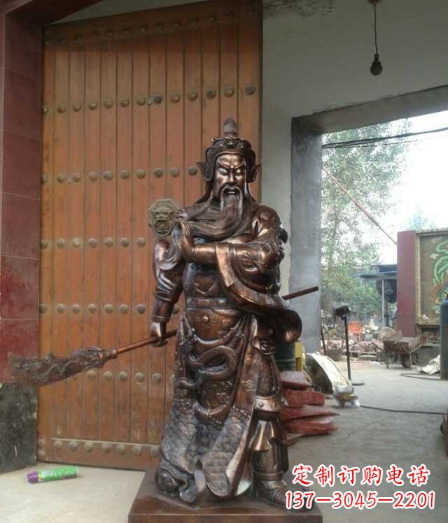 济南铜雕关公像