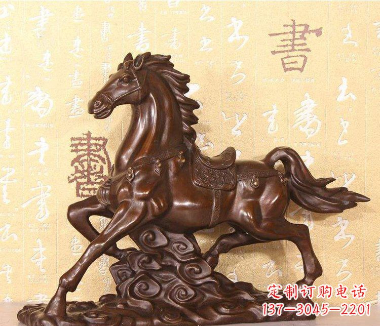 济南铜雕户外园林动物马雕塑
