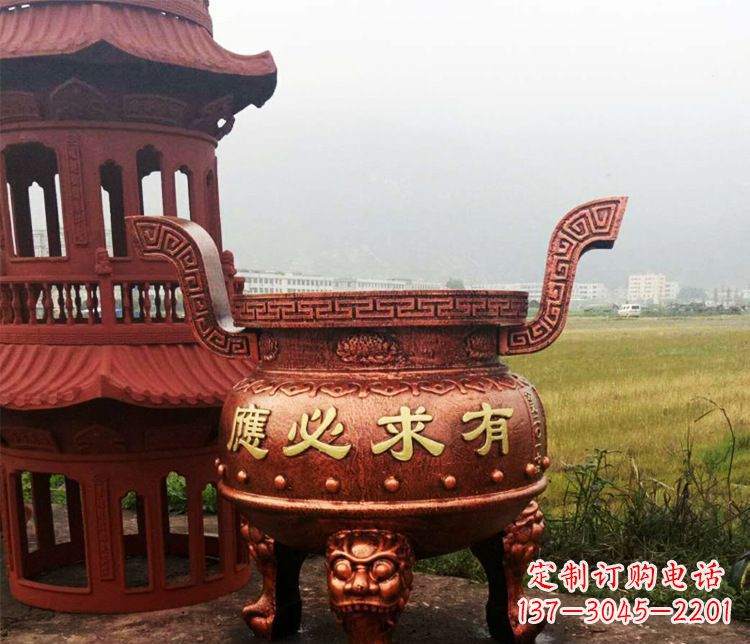 济南铜雕景观香炉