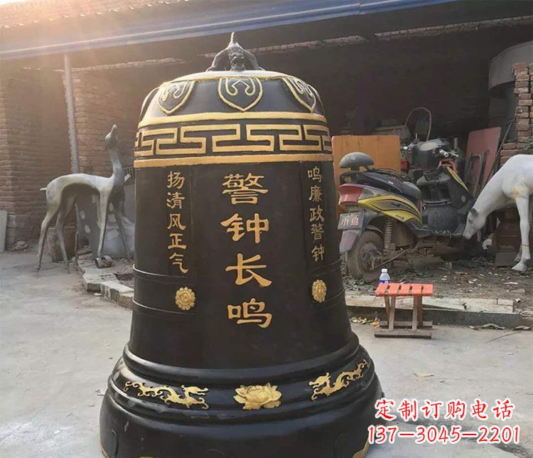 济南铜雕警钟长鸣寺庙雕塑
