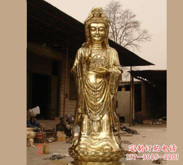 济南铜雕南海观音