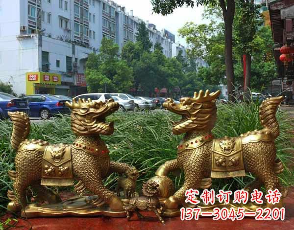 济南铜雕麒麟神兽