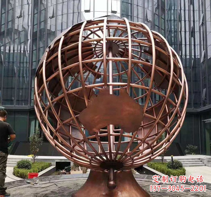 济南铜雕企业地球仪
