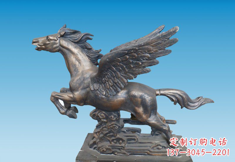 济南铜雕企业飞马