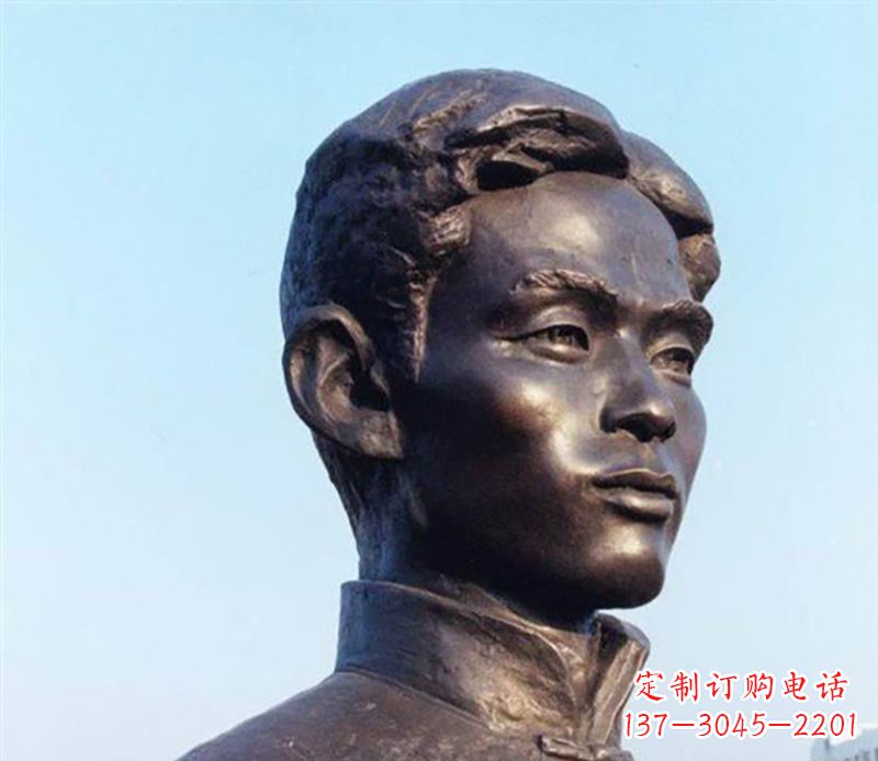 济南铜雕人物头像