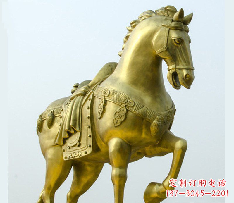 济南铜雕商场招财动物马雕塑