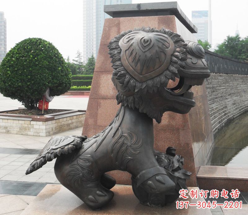 济南铜雕狮子