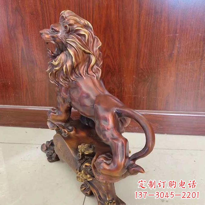 济南铜雕狮子动物雕塑摆件