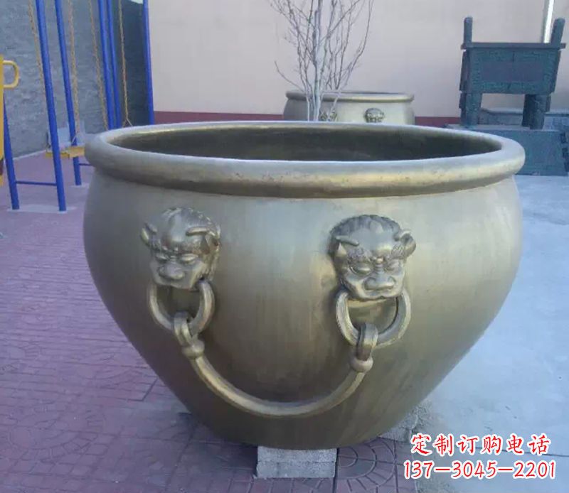 济南铜雕水缸