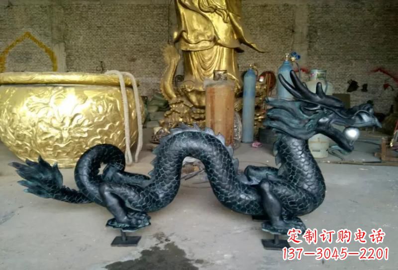 济南铜雕双龙戏珠222