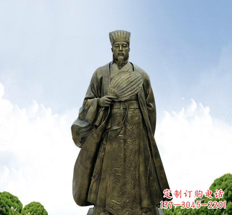 济南铜雕伟人诸葛亮古代历史人物