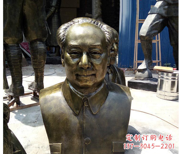 济南铜雕伟人毛主席胸像