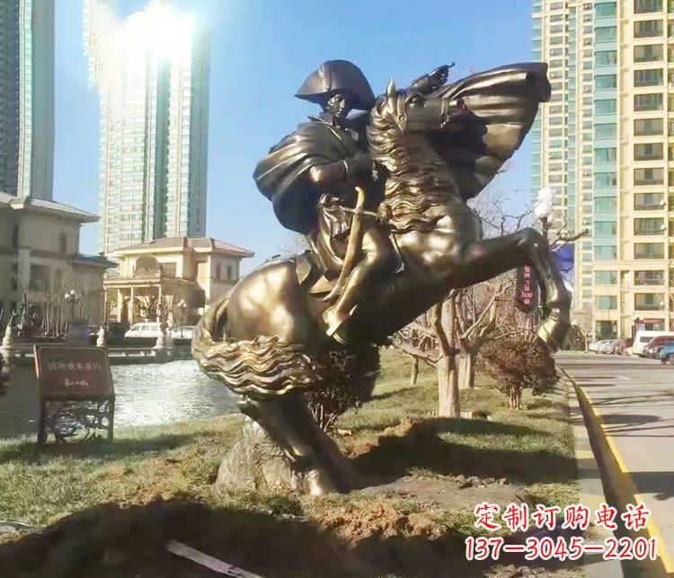 济南铜雕西方骑马雕塑人物