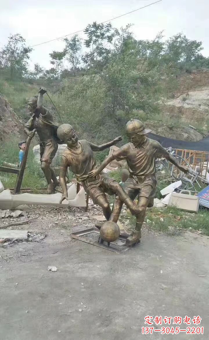 济南铜雕小孩童趣人物雕塑