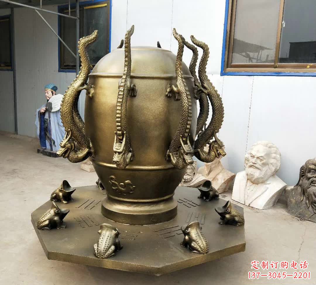 济南铜雕校园景观地动仪
