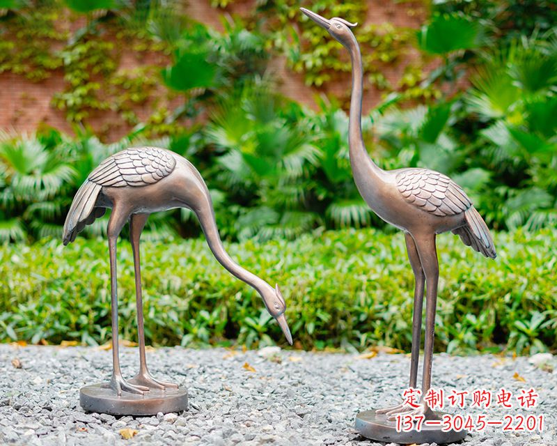 济南推荐仿真仙鹤动物雕塑