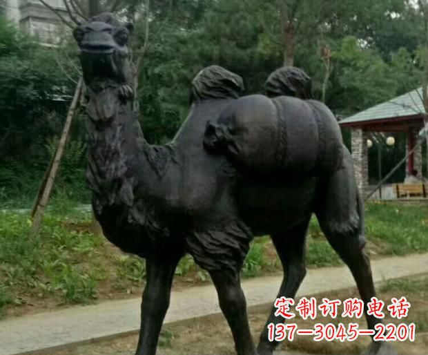 济南驮行李的骆驼铜雕