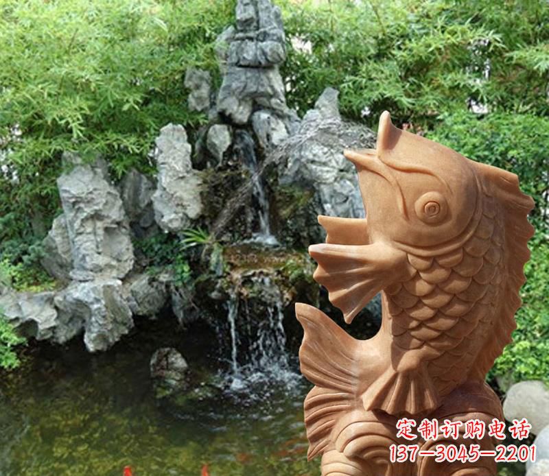 济南晚霞红鲤鱼喷泉