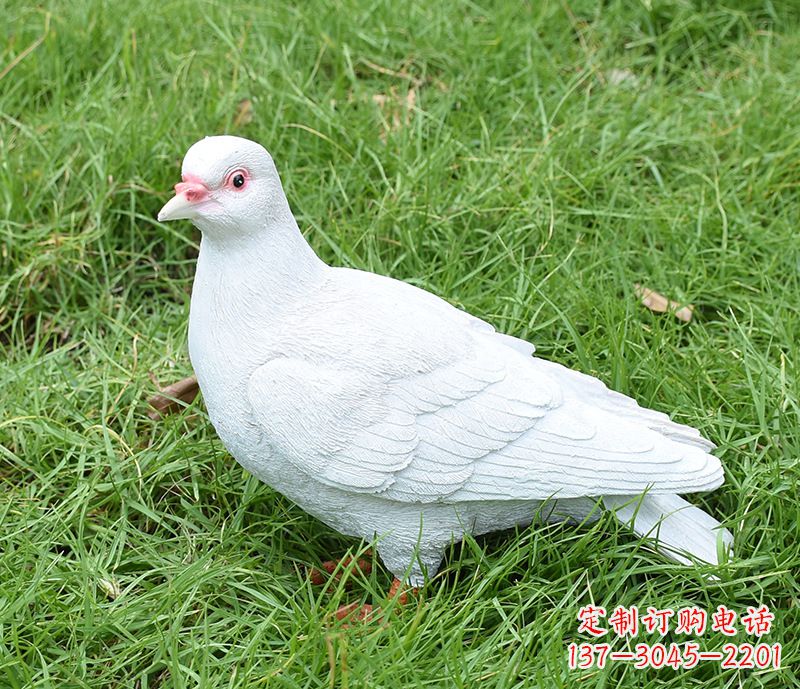 济南潍坊和平鸽雕塑女孩