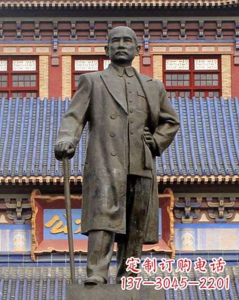 济南伟人孙中山先生铜雕像