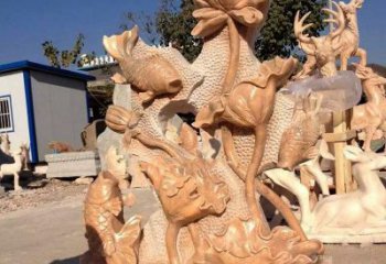 济南精美而独特的莲花石雕展现家居美学