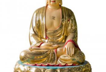 济南如来佛雕塑，神圣古朴艺术精品