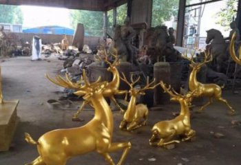 济南风格多样的玻璃钢动物雕塑
