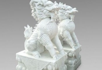 济南释迦牟尼麒麟石雕，吸煞驱邪
