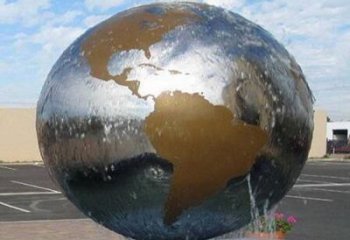 济南国际化地球喷泉雕塑