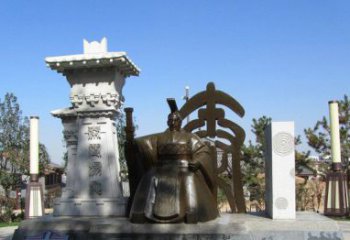 济南秦始皇雕塑，精致细腻，传承历史之美