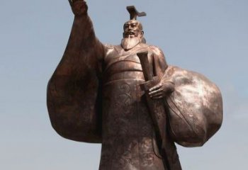 济南秦始皇铜雕精美塑像，让历史回溯至您身边