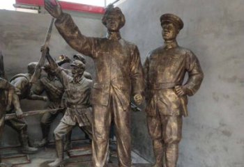 济南青年时期毛主席铜雕，纪念未来的英雄